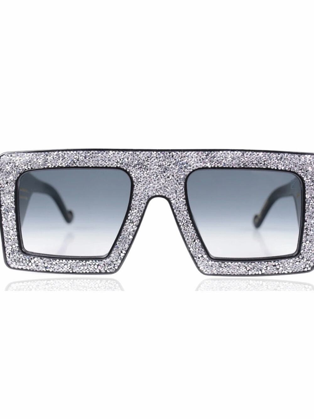 NEW!!! New Anna Karin Karlsson Mother Beep  Crystal Black Sunglasses Authentic